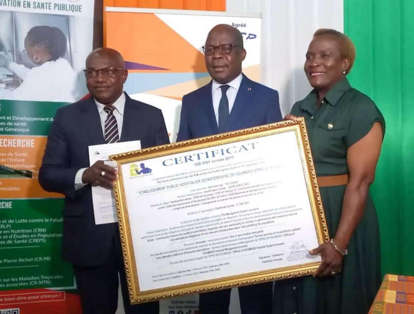 QUALITÉ DES SOINS : DES HÔPITAUX IVOIRIENS CERTIFIÉS ISO, UNE NOUVELLE ÈRE POUR LE SYSTÈME DE SANTÉ